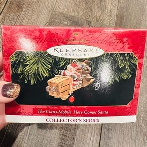 Vintage 1997 Hallmark The Claus-Mobile Christmas Tree Ornament